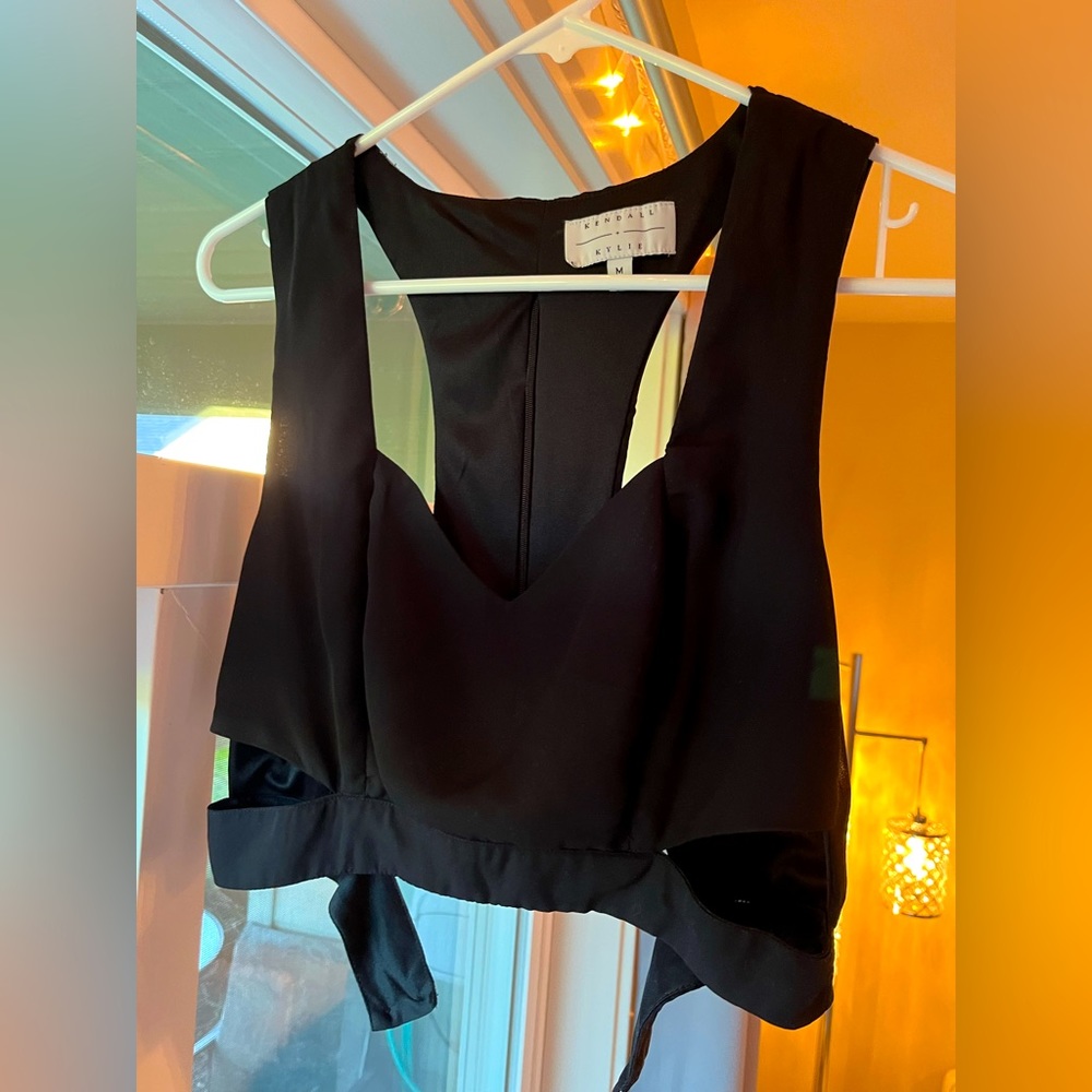 Kendall & Kylie Pacsun Black Crop Top